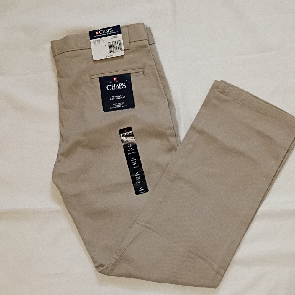 Chaps Men’s Khaki Straight-Leg Pants - Light Tan
